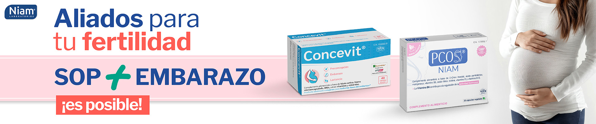 Concevit® y PCOS®, los aliados perfectos para tu fertilidad