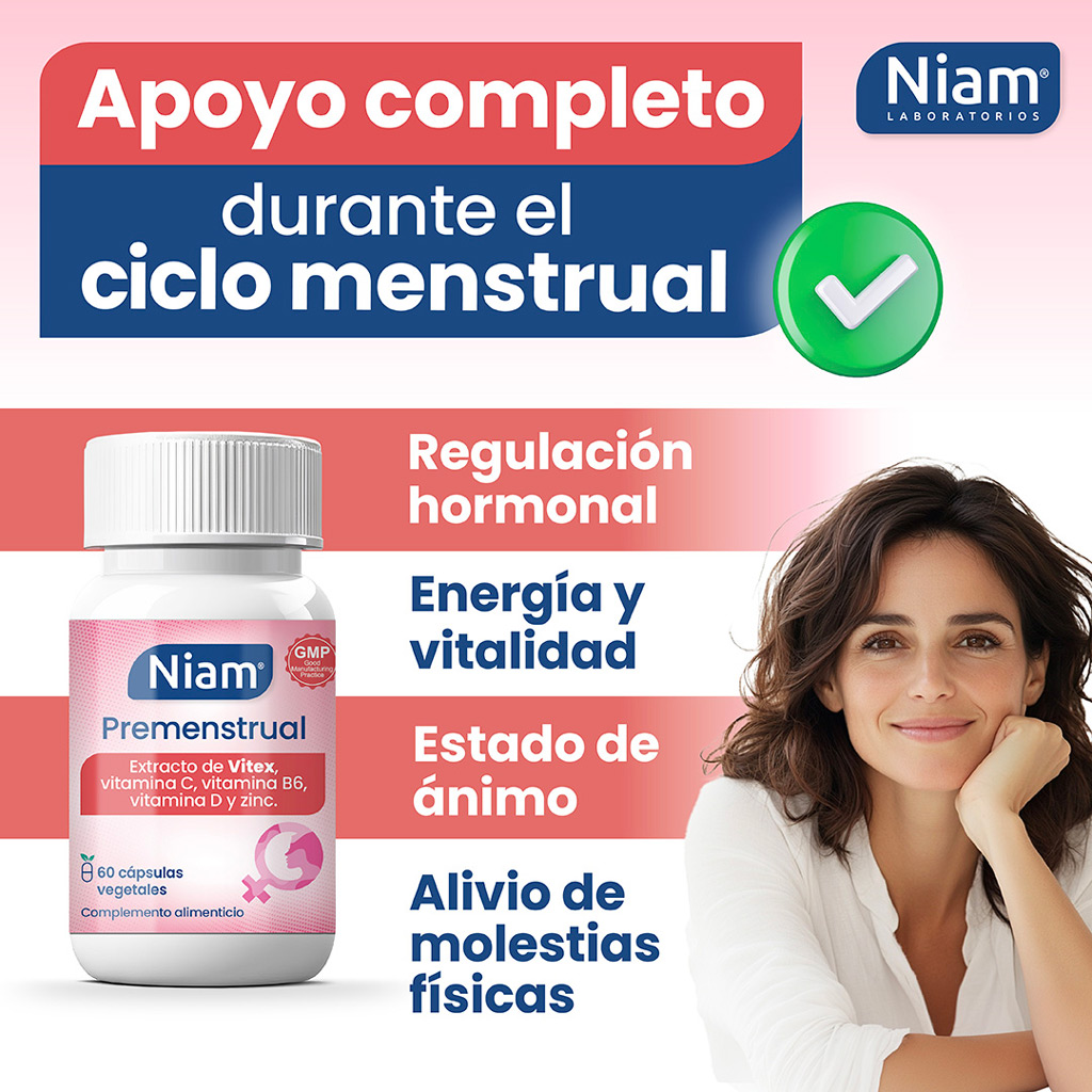 Apoyo completo durante el ciclo menstrual