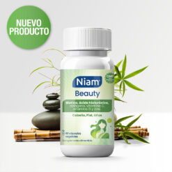 Niam Beauty, complemento alimenticio para fortalecer el cabello, piel y uñas