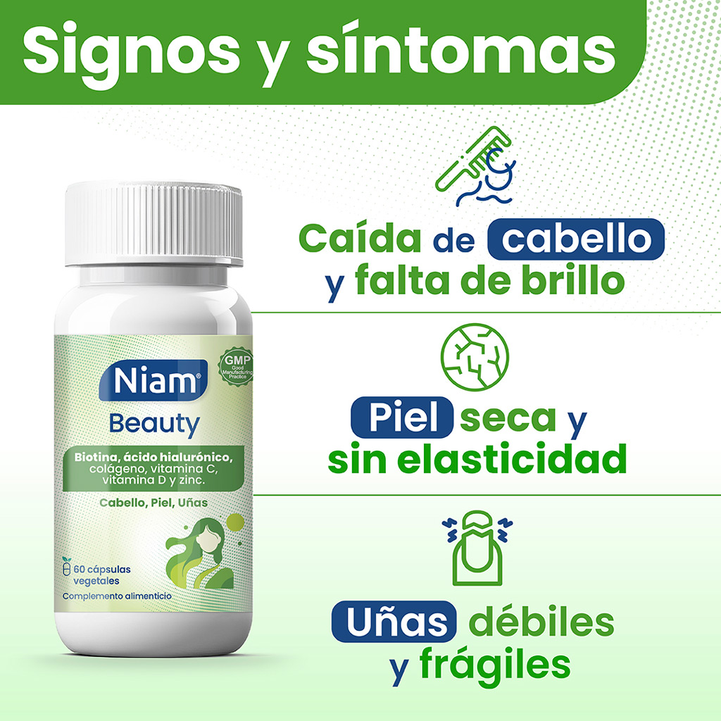 Niam Beauty con ácido hialurónico para mejorar la elasticidad de la piel