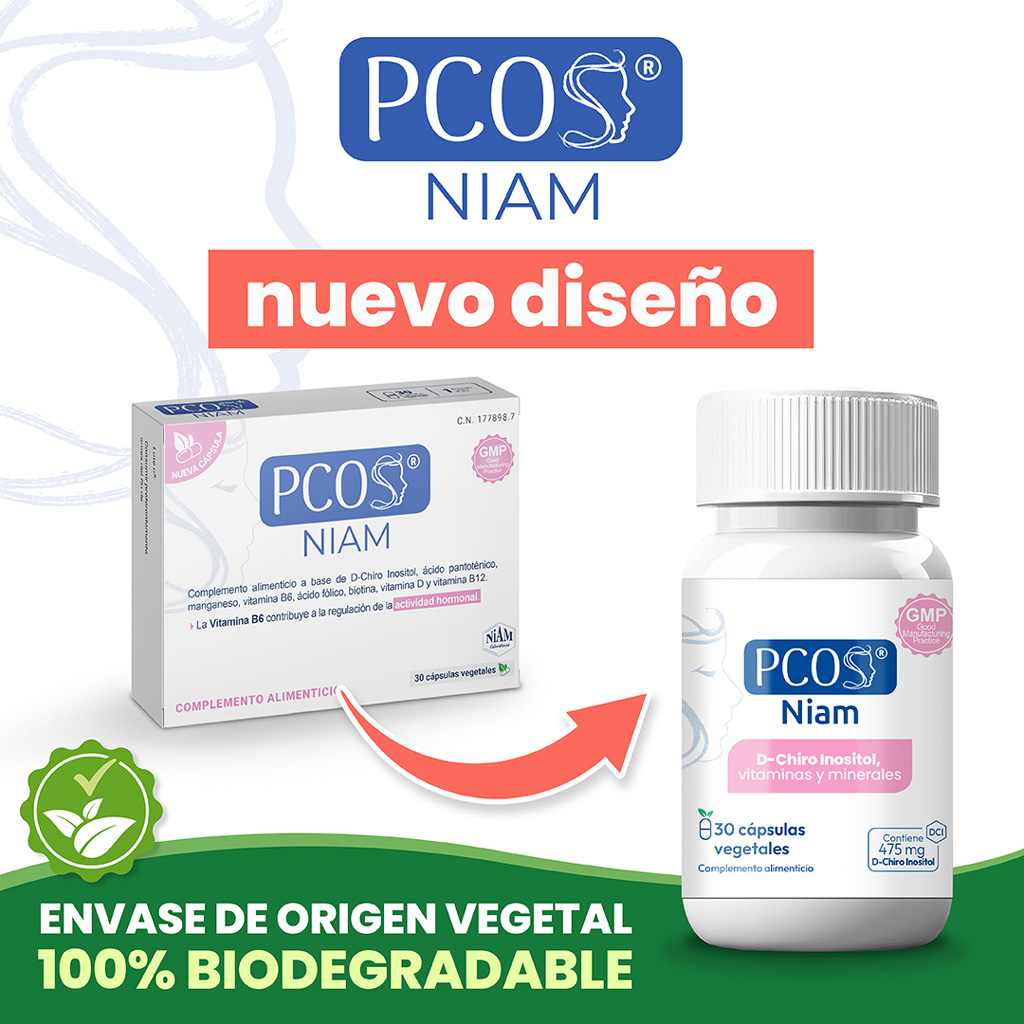 PCOS Niam - pastillas para la regulación hormonal
