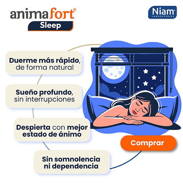 Banner AnimaFort Sleep beneficios melatonina