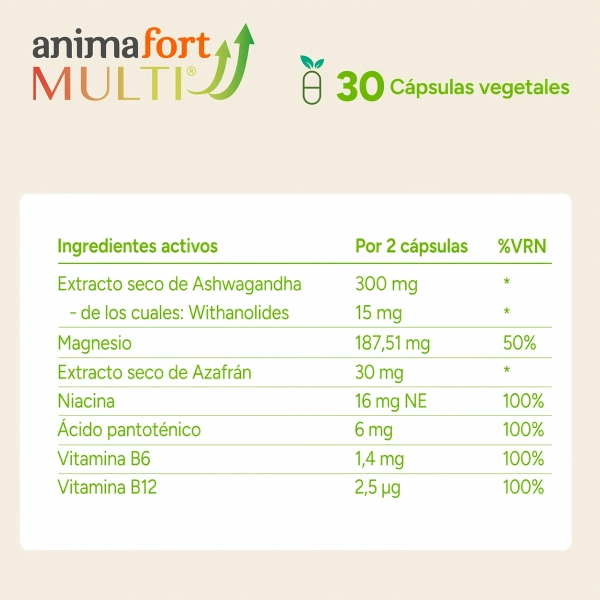 AnimaFort MULTI® | Pastillas Naturales para la Ansiedad