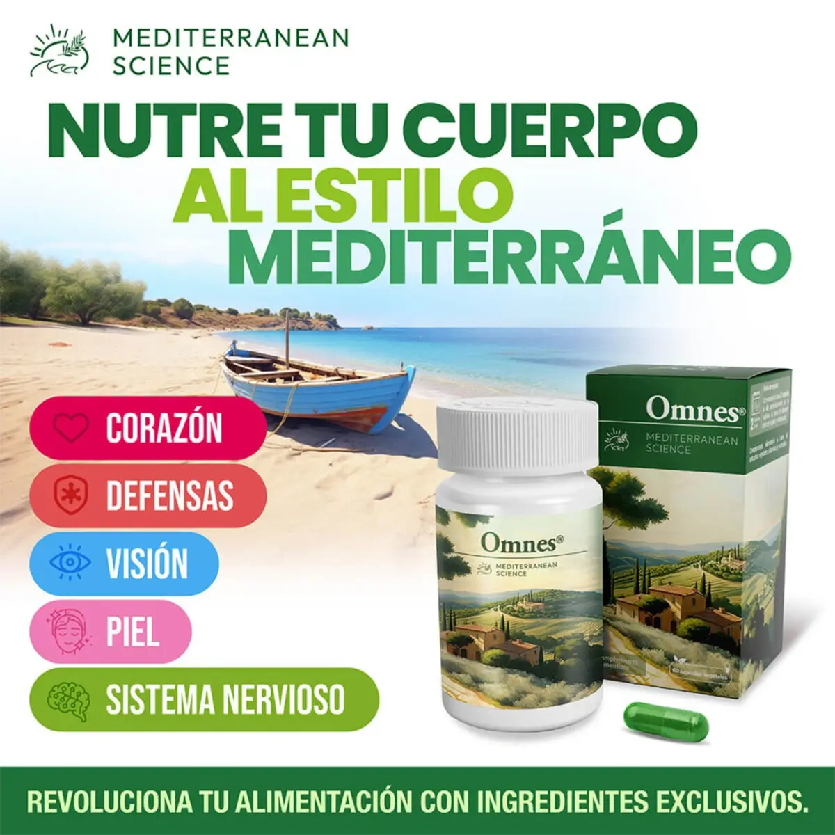 Omnes - complejo multivitamínico al estilo mediterráneo