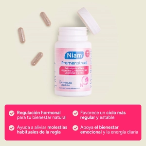 Niam Premenstrual, suplemento alimenticio para la regulación hormonal
