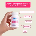 Niam Premenstrual, con Vitex Agnus Castus y vitaminas para un apoyo completo durante el ciclo menstrual