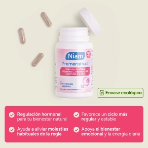 Niam Premenstrual, suplemento alimenticio para la regulación hormonal