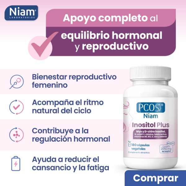 PCOS Inositol Plus, suplemento para el equilibrio hormonal y la fertilidad