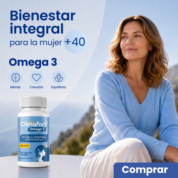 Banner ClimaFort Omega 3 para la mujer +40