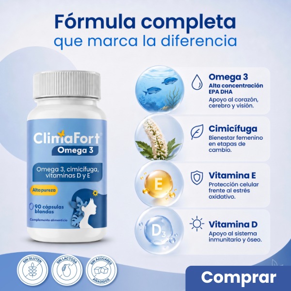 Banner ClimaFort Omega 3 fórmula completa