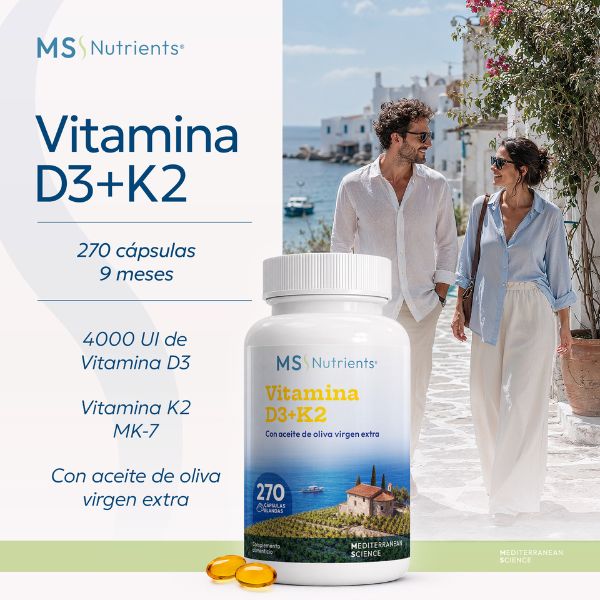 Banner MS Nutrients suplemento D3 + K2